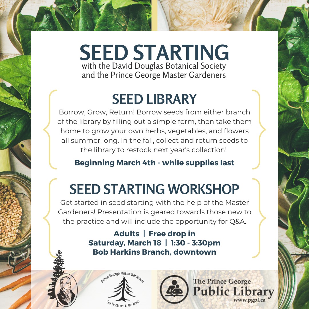 Prince George Community Seed Library | David Douglas Botanical Garden ...